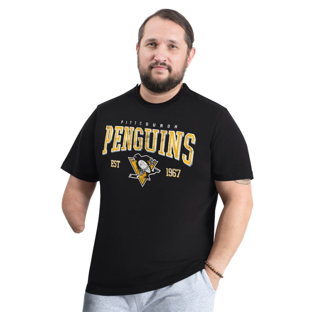 Pittsburgh Penguins G-III Sports by Carl Banks Adaptive Classic Team Graphic T-Shirt - Black | US 203456414