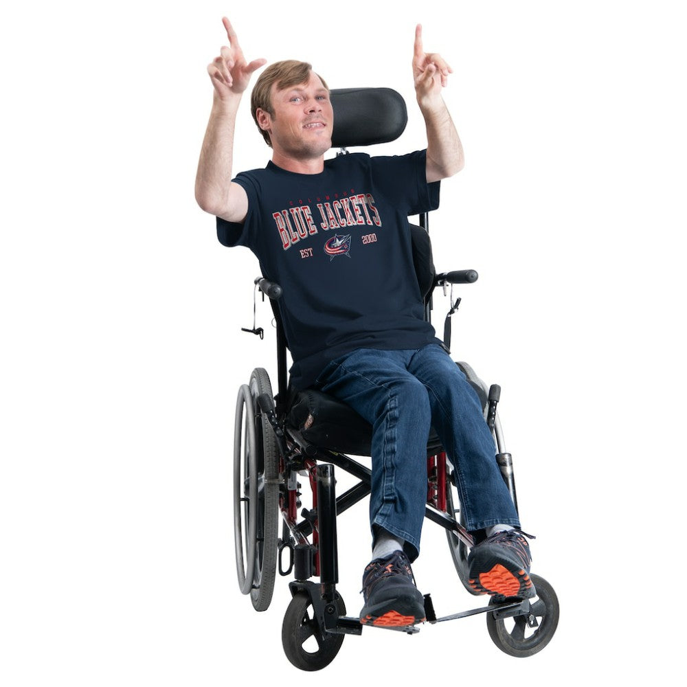 Columbus Blue Jackets G-III Sports by Carl Banks Adaptive Classic Team Graphic T-Shirt - Navy | US 203456419