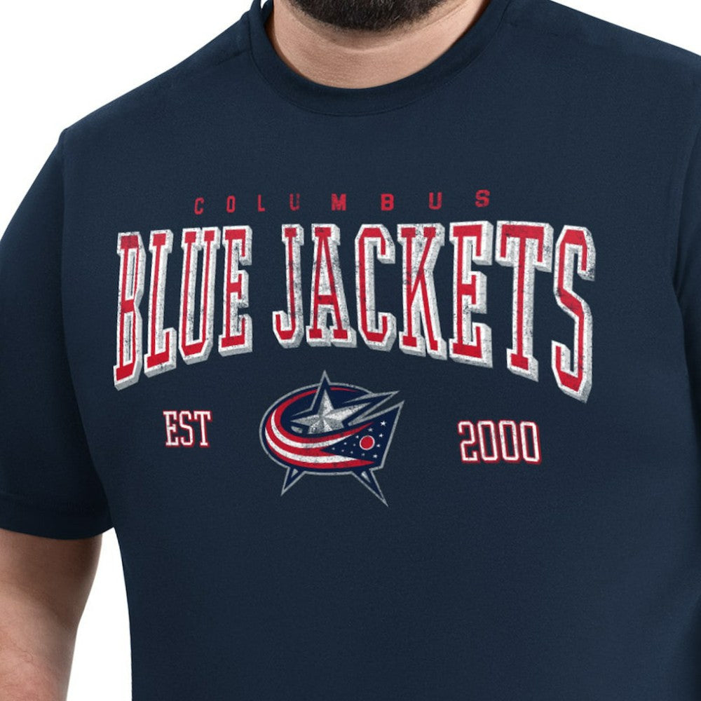 Columbus Blue Jackets G-III Sports by Carl Banks Adaptive Classic Team Graphic T-Shirt - Navy | US 203456419