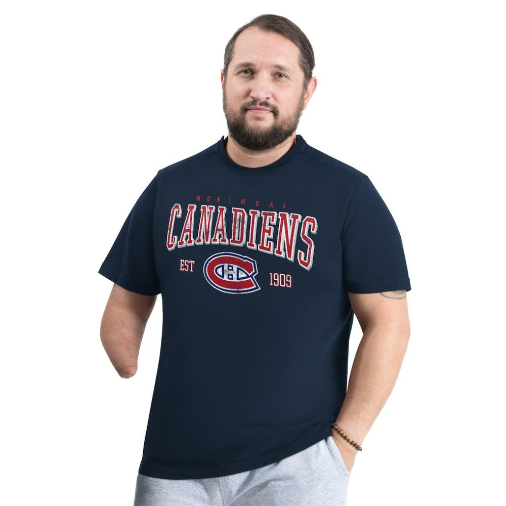 Montreal Canadiens G-III Sports by Carl Banks Adaptive Classic Team Graphic T-Shirt - Navy | US 203456421