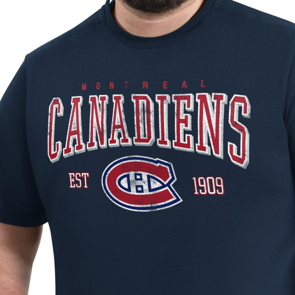 Montreal Canadiens G-III Sports by Carl Banks Adaptive Classic Team Graphic T-Shirt - Navy | US 203456421