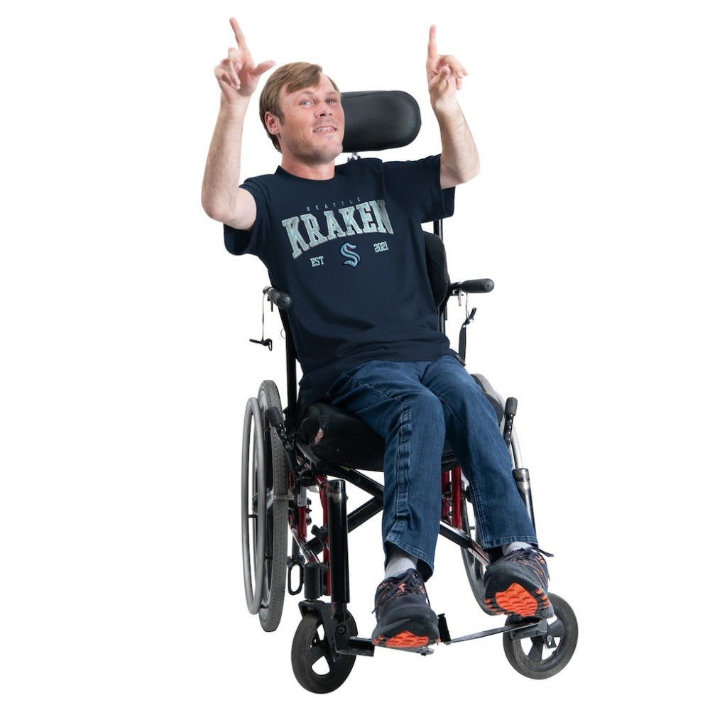 Seattle Kraken G-III Sports by Carl Banks Adaptive Classic Team Graphic T-Shirt - Navy | US 203456423