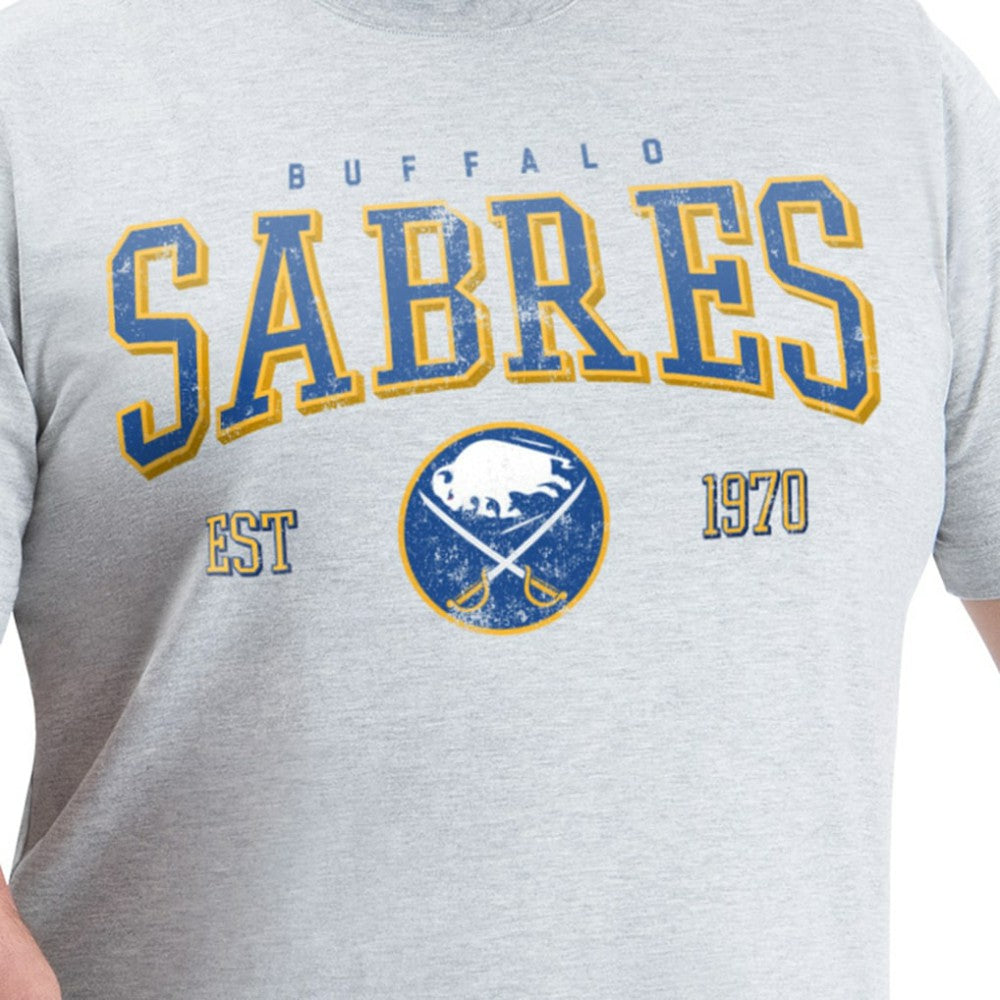 Buffalo Sabres G-III Sports by Carl Banks Adaptive Classic Team Graphic T-Shirt - Gray | US 203456430