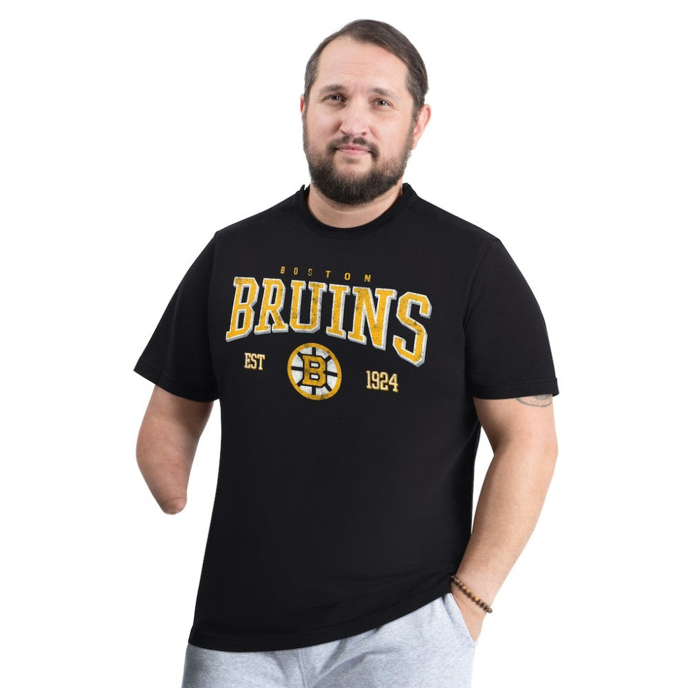 Boston Bruins G-III Sports by Carl Banks Adaptive Classic Team Graphic T-Shirt - Black | US 203456432