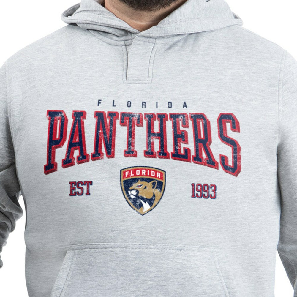 Florida Panthers G-III Sports by Carl Banks Adaptive Classic Team Spirit Fleece Hoodie - Gray | US 203456444