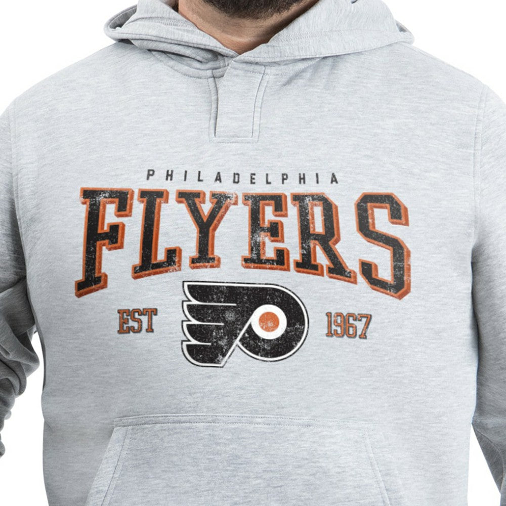 Philadelphia Flyers G-III Sports by Carl Banks Adaptive Classic Team Spirit Fleece Hoodie - Gray | US 203456451