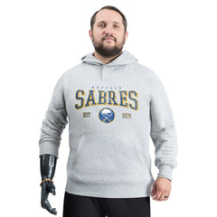 Buffalo Sabres G-III Sports by Carl Banks Adaptive Classic Team Spirit Fleece Hoodie - Gray | US 203456452