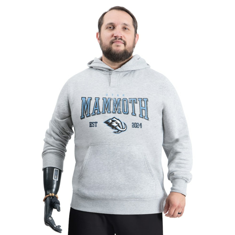 Utah Mammoth G-III Sports by Carl Banks Adaptive Classic Team Spirit Fleece Hoodie - Gray | US 203456453