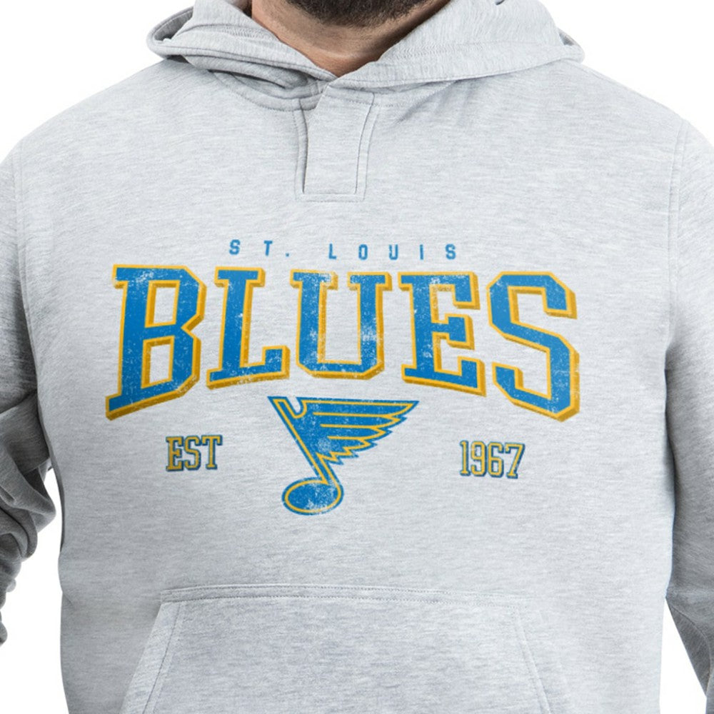 St. Louis Blues G-III Sports by Carl Banks Adaptive Classic Team Spirit Fleece Hoodie - Gray | US 203456460