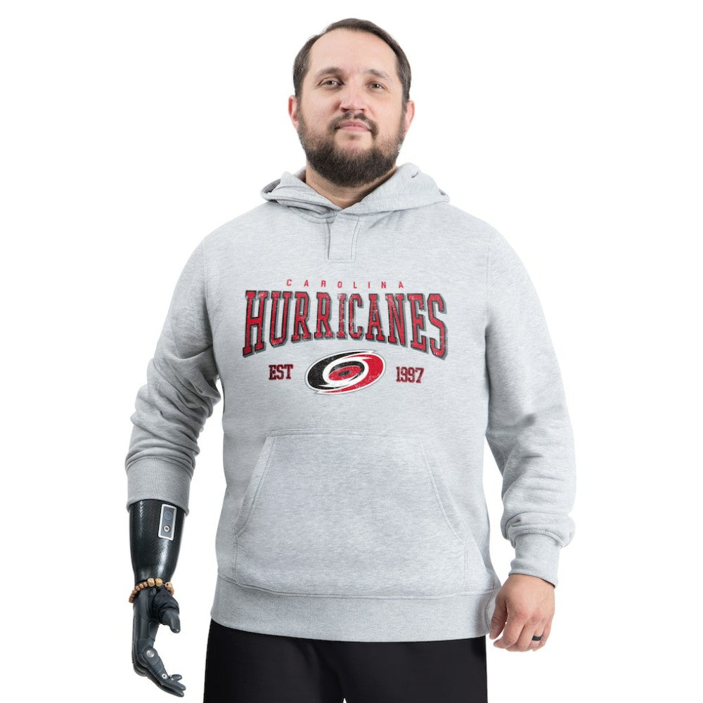 Carolina Hurricanes G-III Sports by Carl Banks Adaptive Classic Team Spirit Fleece Hoodie - Gray | US 203456461