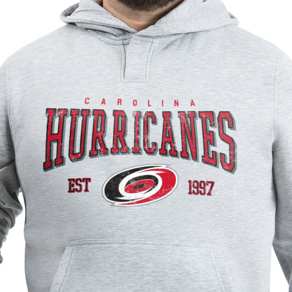 Carolina Hurricanes G-III Sports by Carl Banks Adaptive Classic Team Spirit Fleece Hoodie - Gray | US 203456461