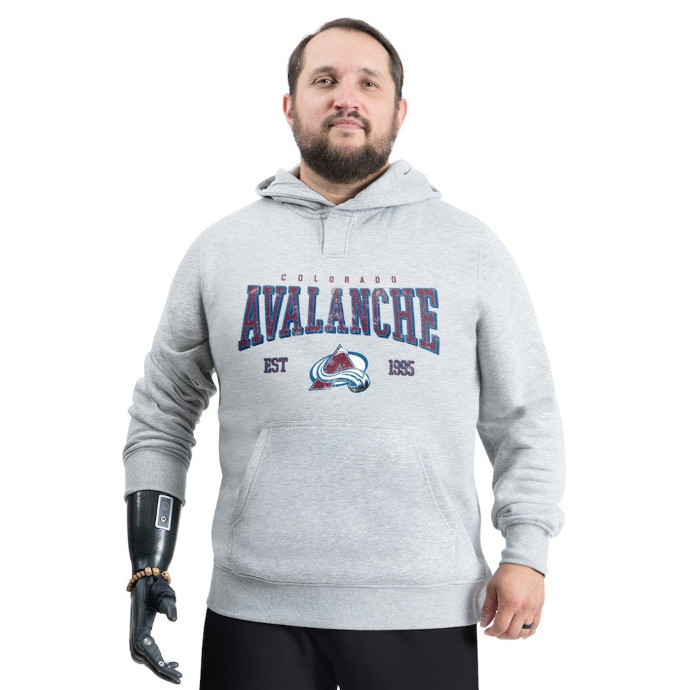 Colorado Avalanche G-III Sports by Carl Banks Adaptive Classic Team Spirit Fleece Hoodie - Gray | US 203456464