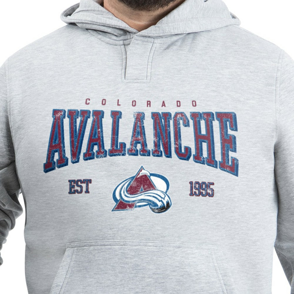 Colorado Avalanche G-III Sports by Carl Banks Adaptive Classic Team Spirit Fleece Hoodie - Gray | US 203456464