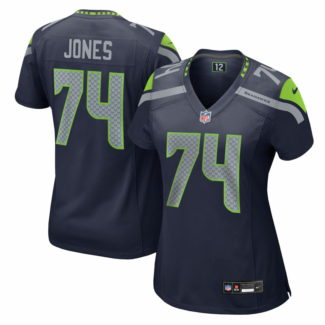 Josh Jones Seattle Seahawks Women's Team Game Jersey - College Navy Jerseys