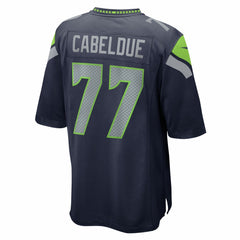 Bryce Cabeldue Seattle Seahawks Team Game Jersey - College Navy Jerseys