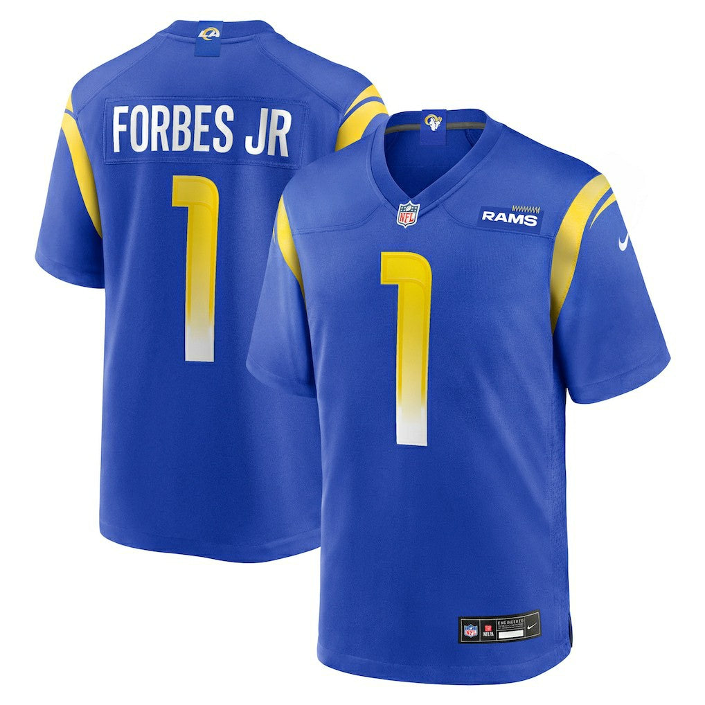 Emmanuel Forbes Jr. Los Angeles Rams Team Game Jersey - Royal Jerseys