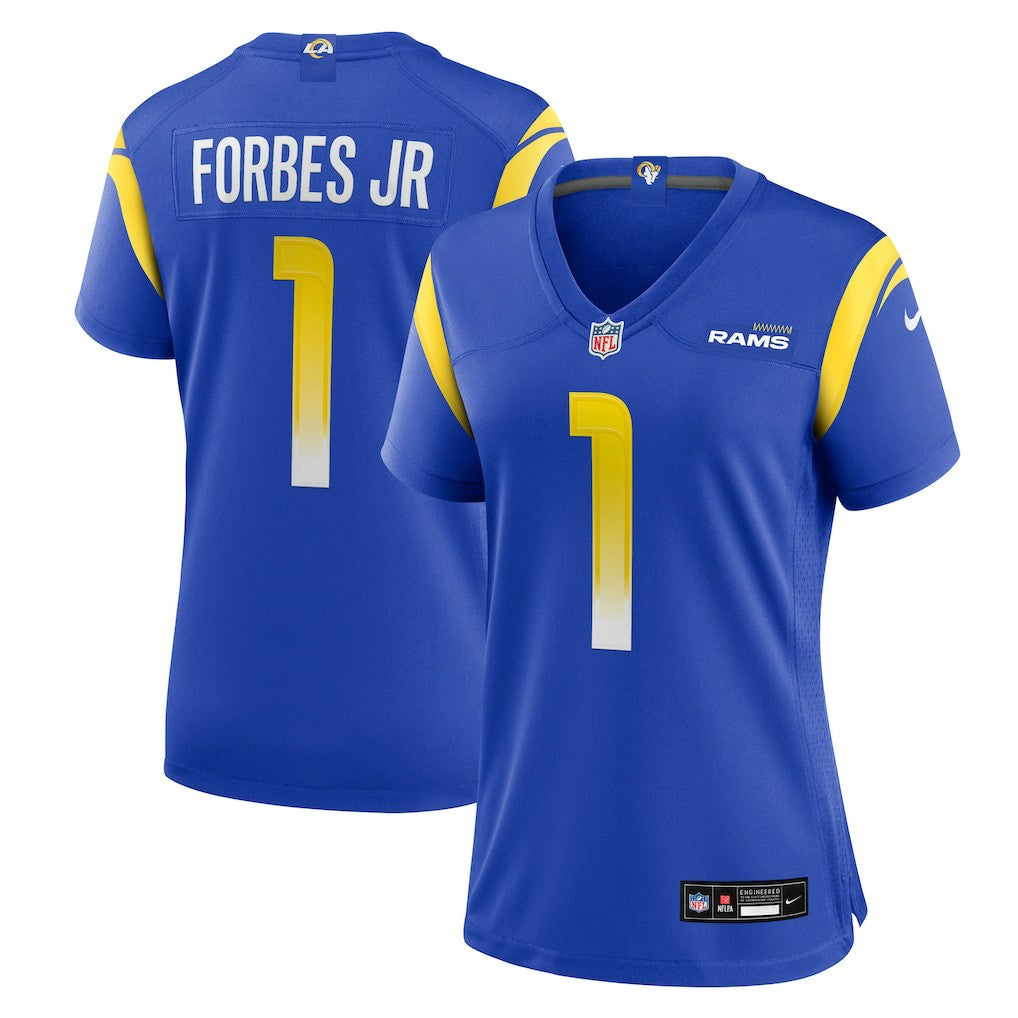 Emmanuel Forbes Jr. Los Angeles Rams Women's Team Game Jersey - Royal Jerseys