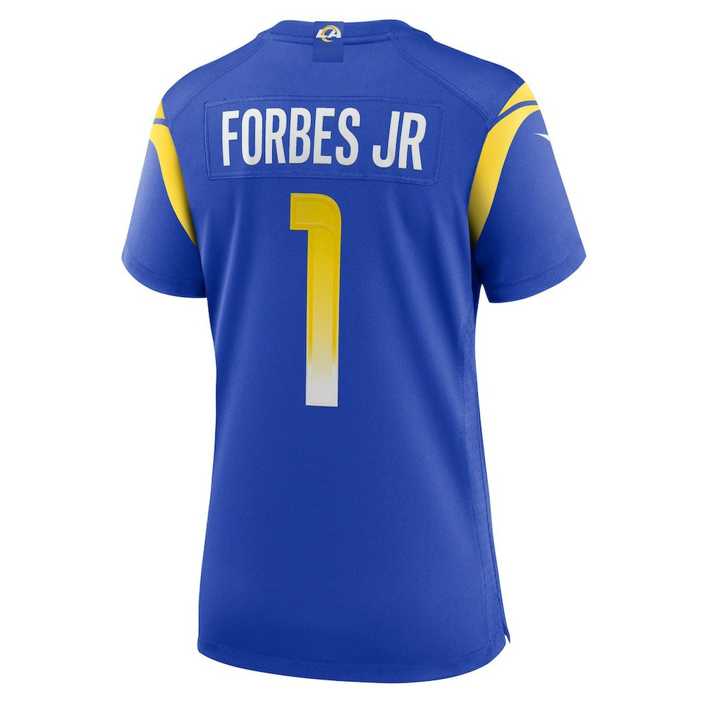 Emmanuel Forbes Jr. Los Angeles Rams Women's Team Game Jersey - Royal Jerseys