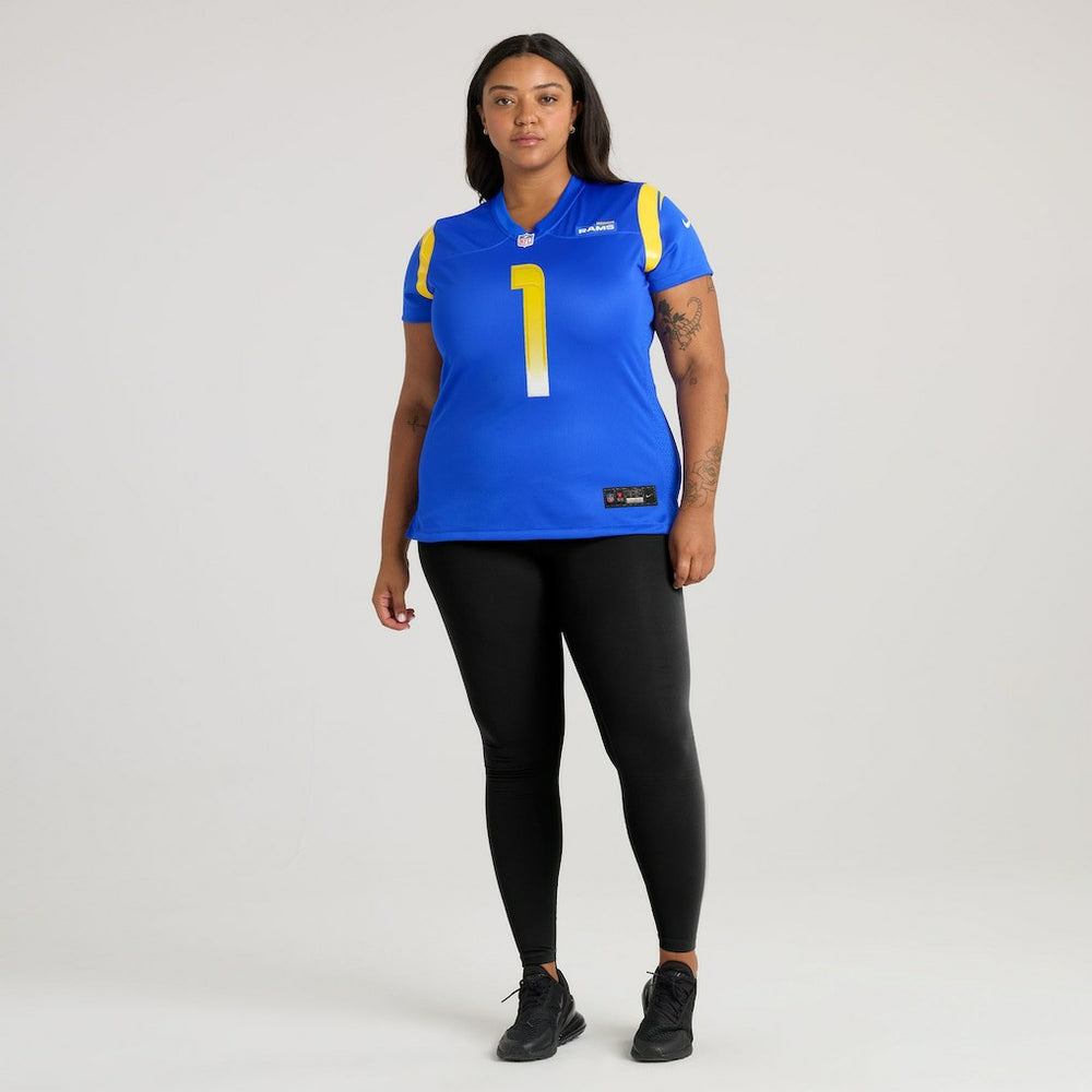 Emmanuel Forbes Jr. Los Angeles Rams Women's Team Game Jersey - Royal Jerseys