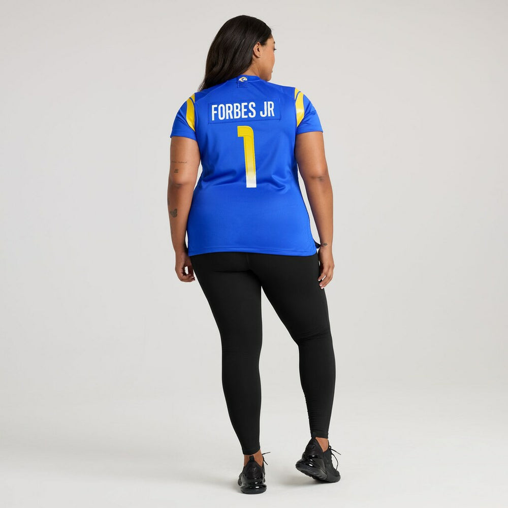 Emmanuel Forbes Jr. Los Angeles Rams Women's Team Game Jersey - Royal Jerseys