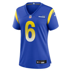 Nick Hampton Los Angeles Rams Women's Team Game Jersey - Royal Jerseys