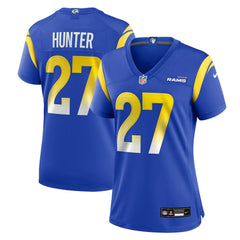 Jarquez Hunter Los Angeles Rams Women's Team Game Jersey - Royal Jerseys