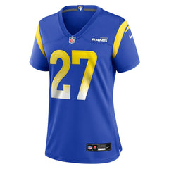 Jarquez Hunter Los Angeles Rams Women's Team Game Jersey - Royal Jerseys