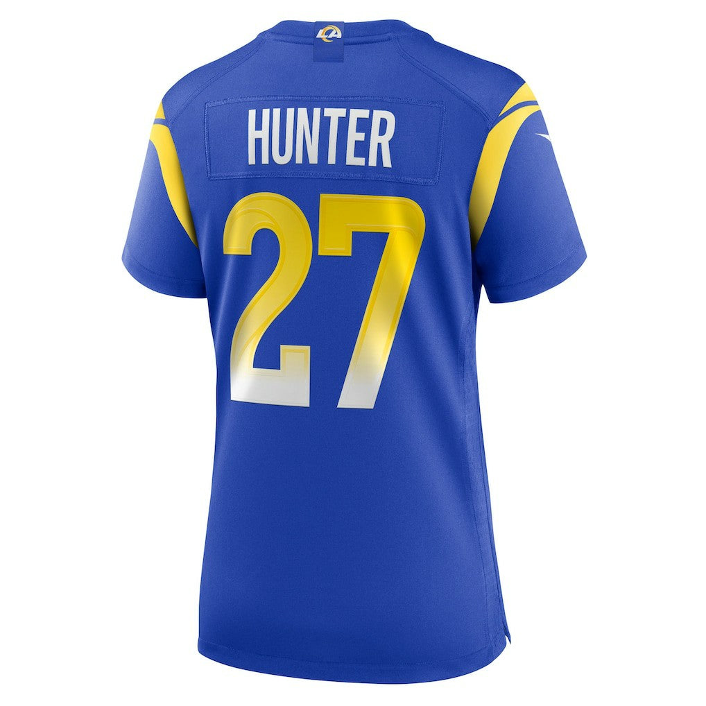 Jarquez Hunter Los Angeles Rams Women's Team Game Jersey - Royal Jerseys