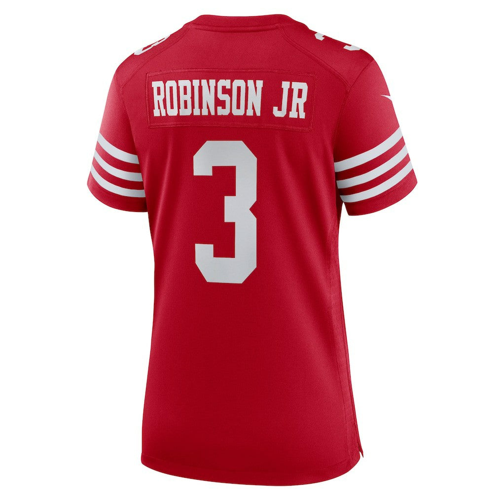 Brian Robinson Jr. San Francisco 49ers Women's Team Game Jersey - Scarlet Jerseys