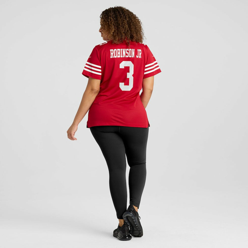 Brian Robinson Jr. San Francisco 49ers Women's Team Game Jersey - Scarlet Jerseys