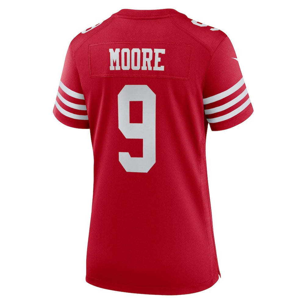 Skyy Moore San Francisco 49ers Women's Team Game Jersey - Scarlet Jerseys
