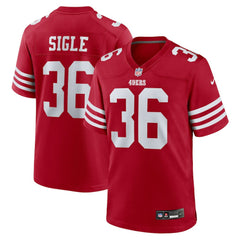 Marques Sigle San Francisco 49ers Team Game Jersey - Scarlet Jerseys