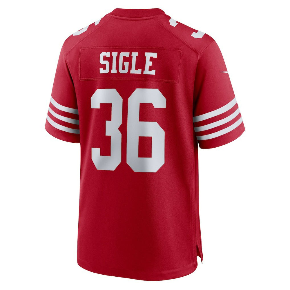 Marques Sigle San Francisco 49ers Team Game Jersey - Scarlet Jerseys