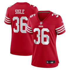 Marques Sigle San Francisco 49ers Women's Team Game Jersey - Scarlet Jerseys