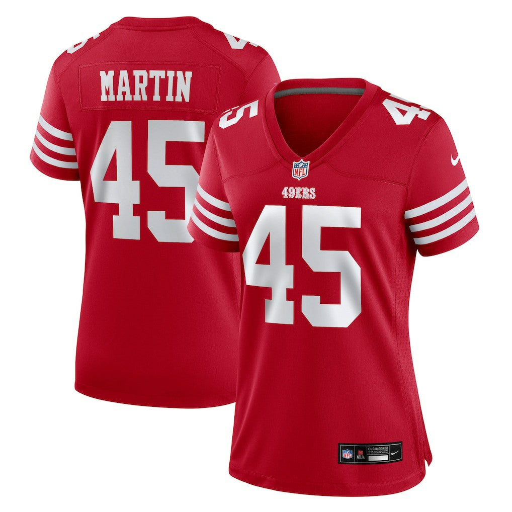Nick Martin San Francisco 49ers Women's Team Game Jersey - Scarlet Jerseys