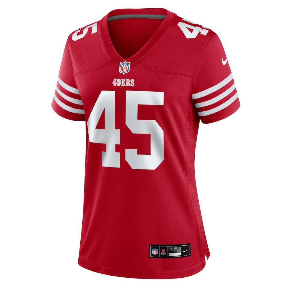 Nick Martin San Francisco 49ers Women's Team Game Jersey - Scarlet Jerseys