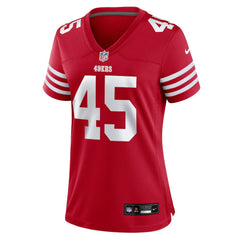Nick Martin San Francisco 49ers Women's Team Game Jersey - Scarlet Jerseys