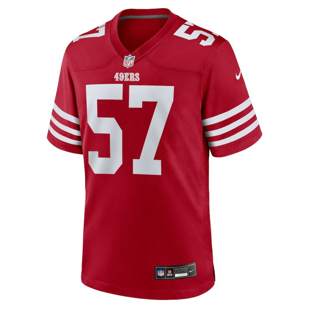 Luke Gifford San Francisco 49ers Team Game Jersey - Scarlet Jerseys