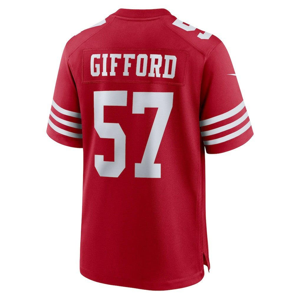 Luke Gifford San Francisco 49ers Team Game Jersey - Scarlet Jerseys