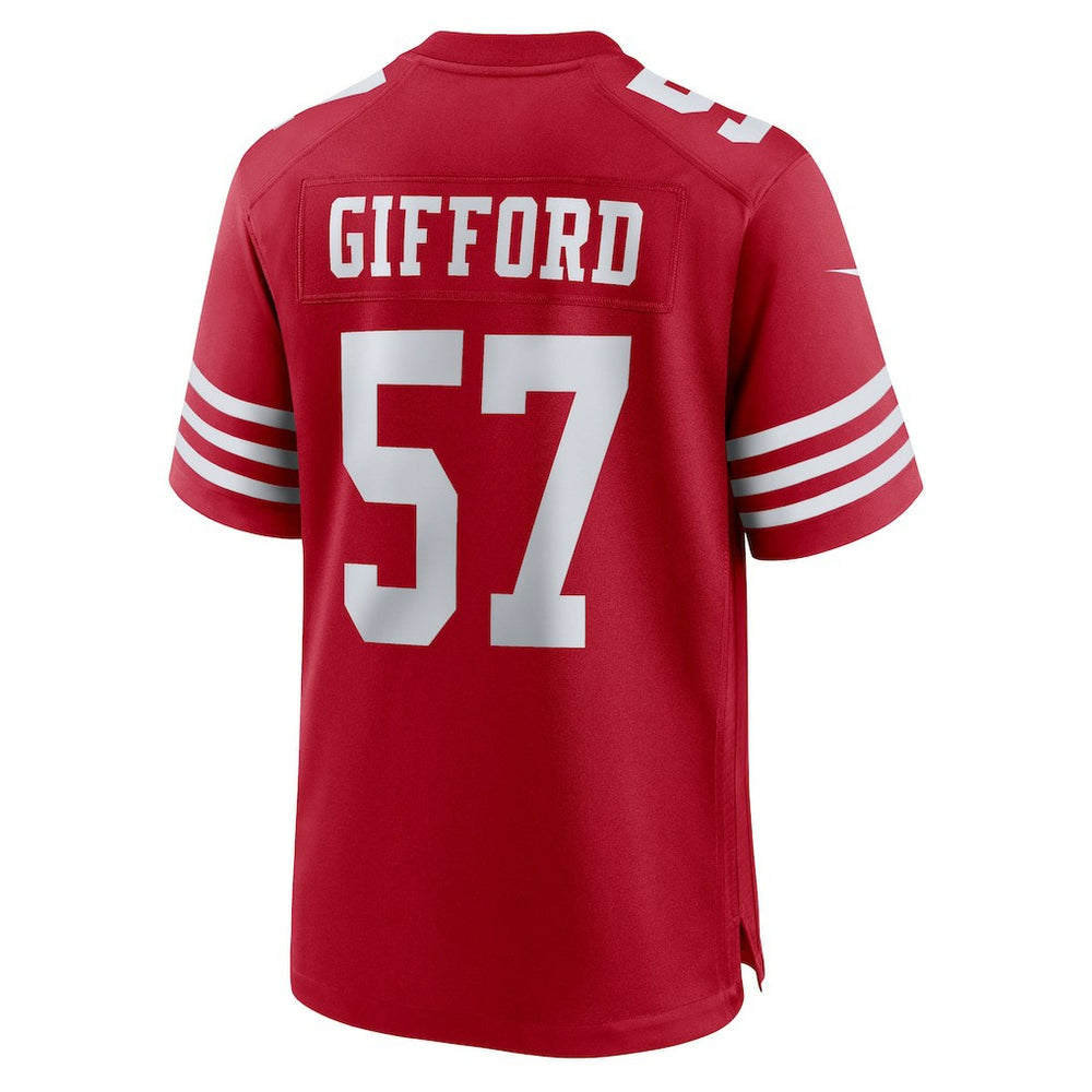Luke Gifford San Francisco 49ers Team Game Jersey - Scarlet Jerseys