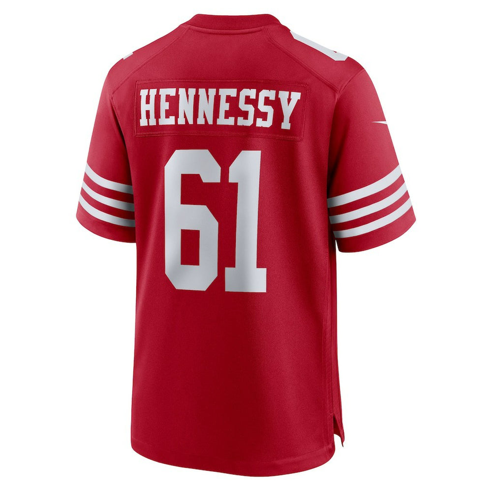 Matt Hennessy San Francisco 49ers Team Game Jersey - Scarlet Jerseys
