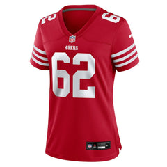 Austen Pleasants San Francisco 49ers Women's Team Game Jersey - Scarlet Jerseys