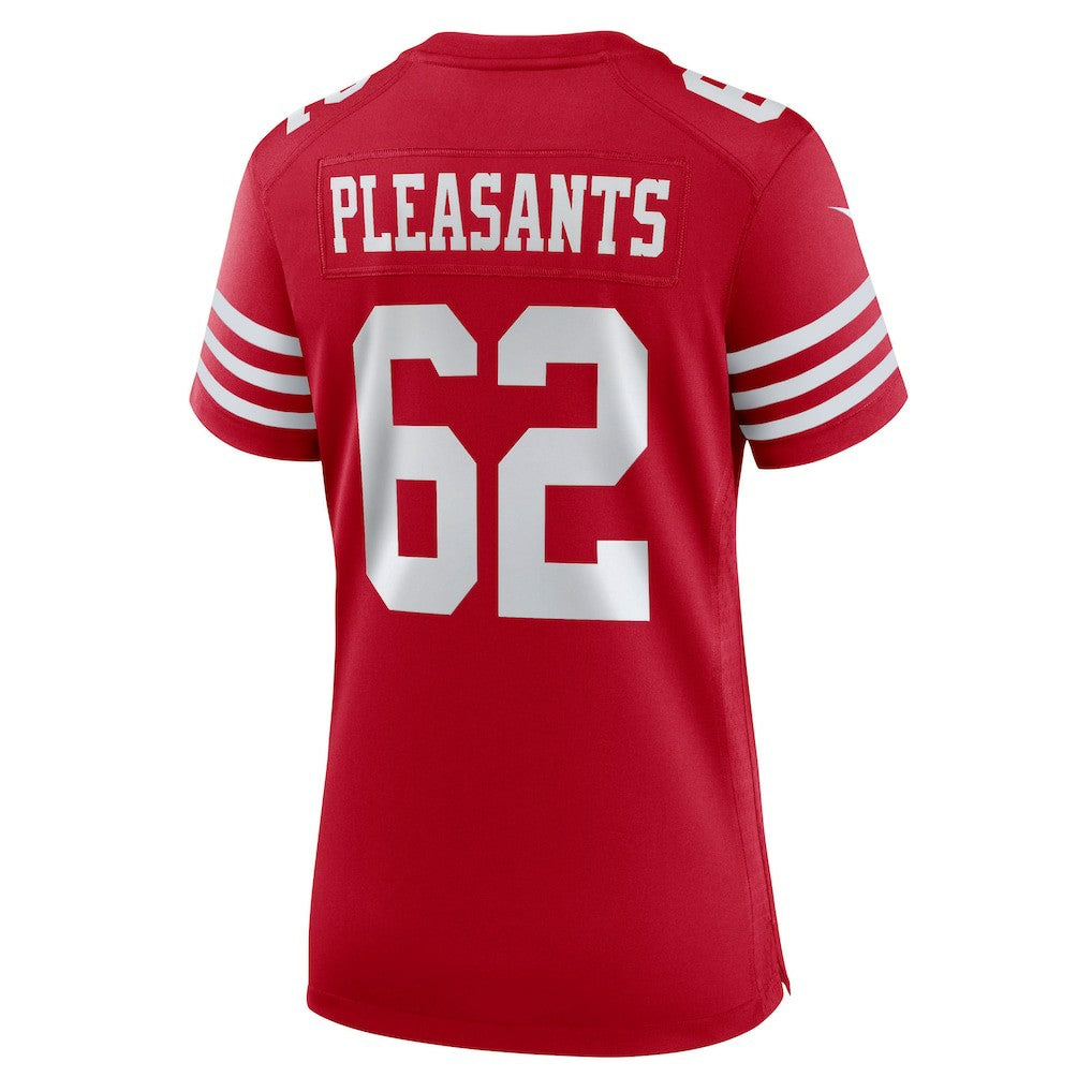 Austen Pleasants San Francisco 49ers Women's Team Game Jersey - Scarlet Jerseys
