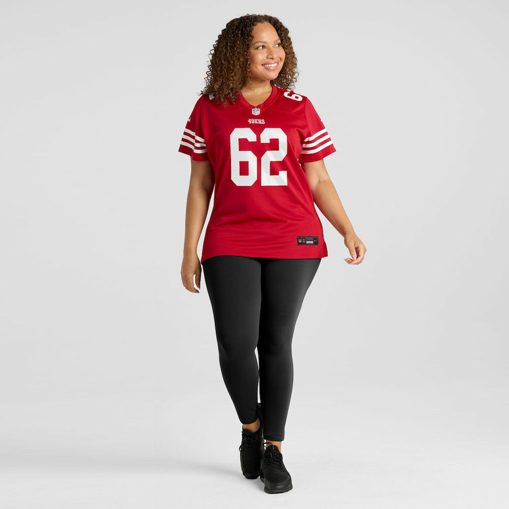 Austen Pleasants San Francisco 49ers Women's Team Game Jersey - Scarlet Jerseys