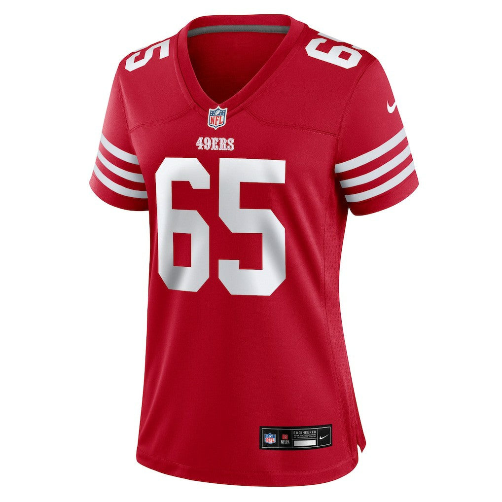 Drew Moss San Francisco 49ers Women's Team Game Jersey - Scarlet Jerseys