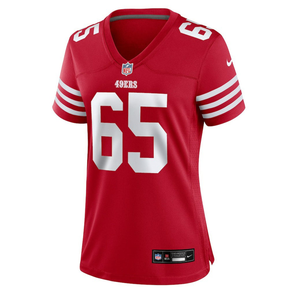 Drew Moss San Francisco 49ers Women's Team Game Jersey - Scarlet Jerseys