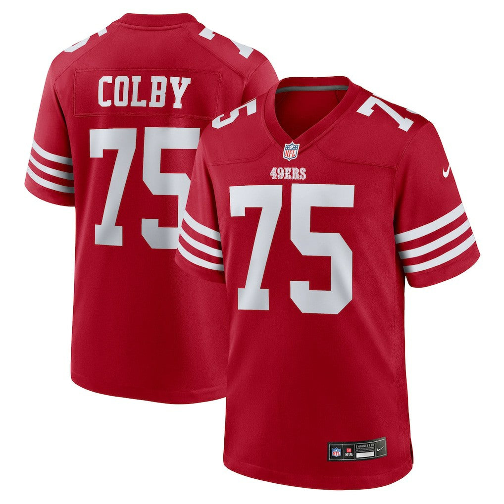Connor Colby San Francisco 49ers Team Game Jersey - Scarlet Jerseys