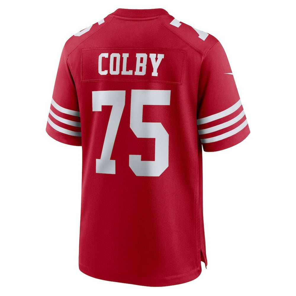 Connor Colby San Francisco 49ers Team Game Jersey - Scarlet Jerseys