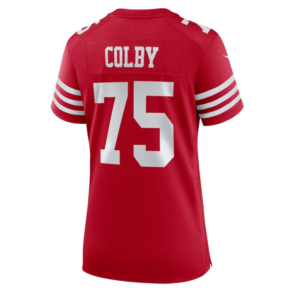 Connor Colby San Francisco 49ers Women's Team Game Jersey - Scarlet Jerseys