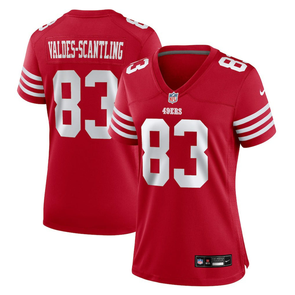 Marquez Valdes-Scantling San Francisco 49ers Women's Team Game Jersey - Scarlet Jerseys